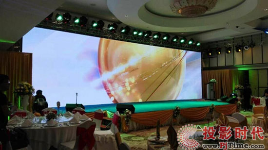 艾比森LED租賃屏S3閃耀柬埔寨PNN電視臺開業晚宴